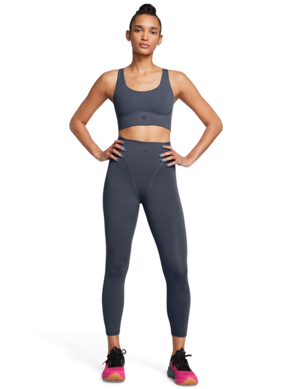 Under Armour Project Rock Let’s Go Grind Leggings Slate Blue - Small